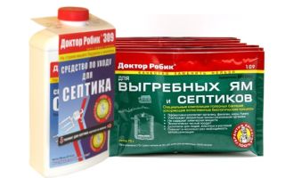 Описание средства для выгребных ям и септиков Доктор Робик